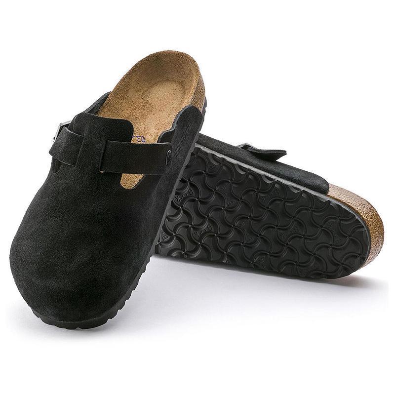 Boston Birkenstock Soft Footbed Semisove Damske Čierne | SK 235SGL